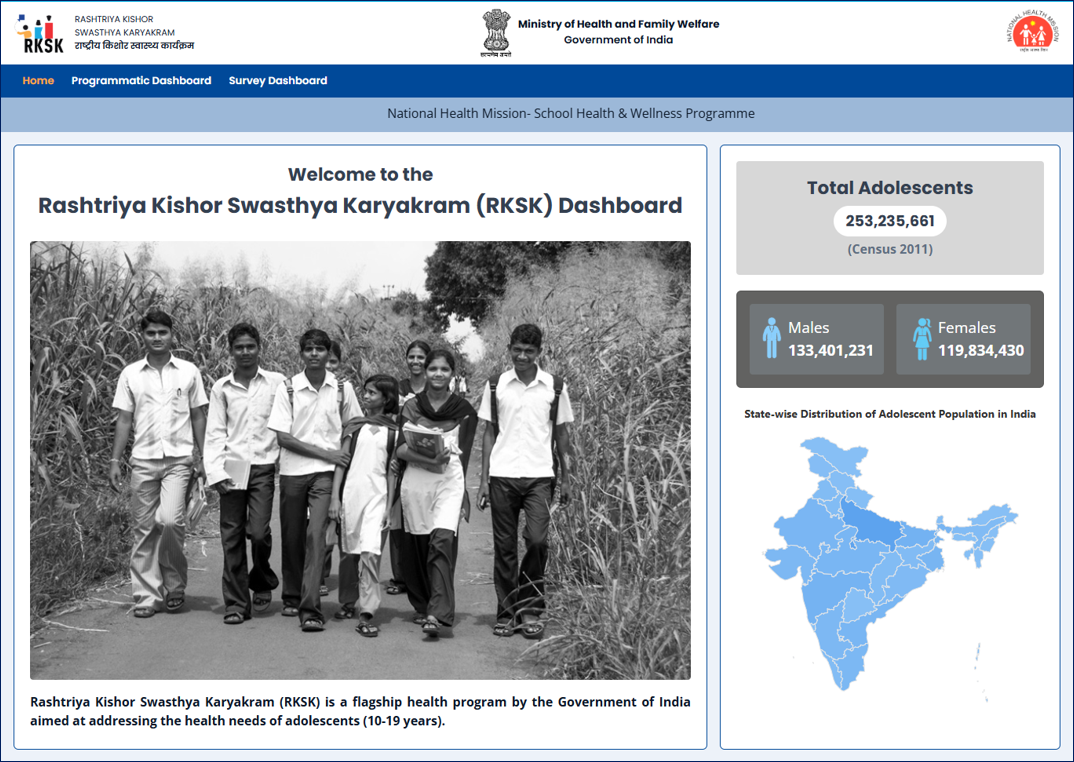 Expansion of RKSK Monitoring Portal & AFHC Mobile Application Pan-India & Capacity Building of AFHC Counsellors