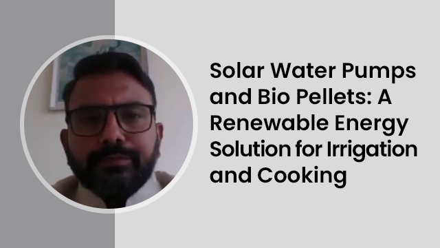 solar water pumps and bio pellets
